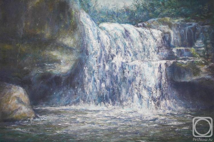 Zhukov Alexey. Mountain waterfall