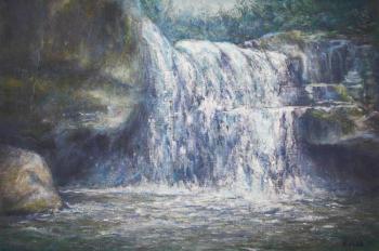Mountain waterfall. Zhukov Alexey