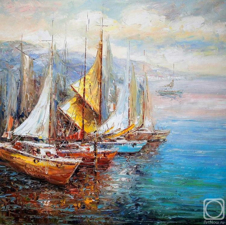 Vevers Christina. Sailboats in the Bay N2