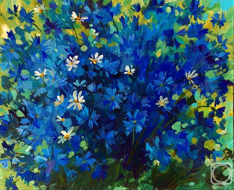 Gerasimova Natalia. Bouquet of cornflowers