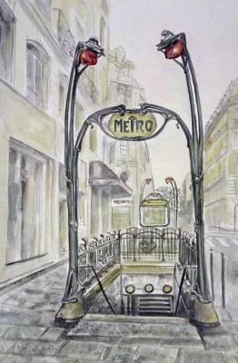 Portal to Paris (Paris Metro). Zozoulia Maria