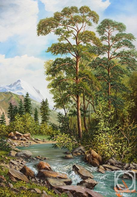 Lysov Yuriy. The mountain river