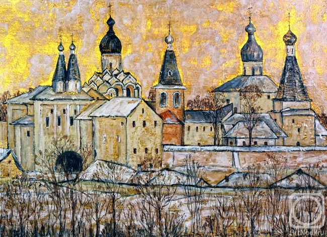Volkhonskaya Liudmila. View of Ferapontov Monastery