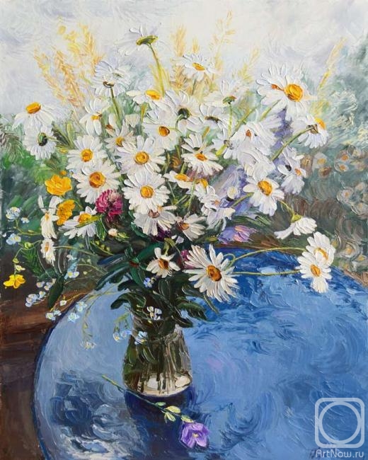 Krasovskaya Tatyana. Bouquet with daisies