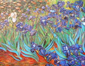 Irises (based on a painting by Vincent Van Gogh). Shevchenko Nikolai