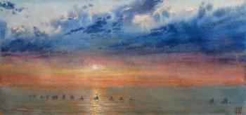 Sunset on the sea. Nikulin Sergey