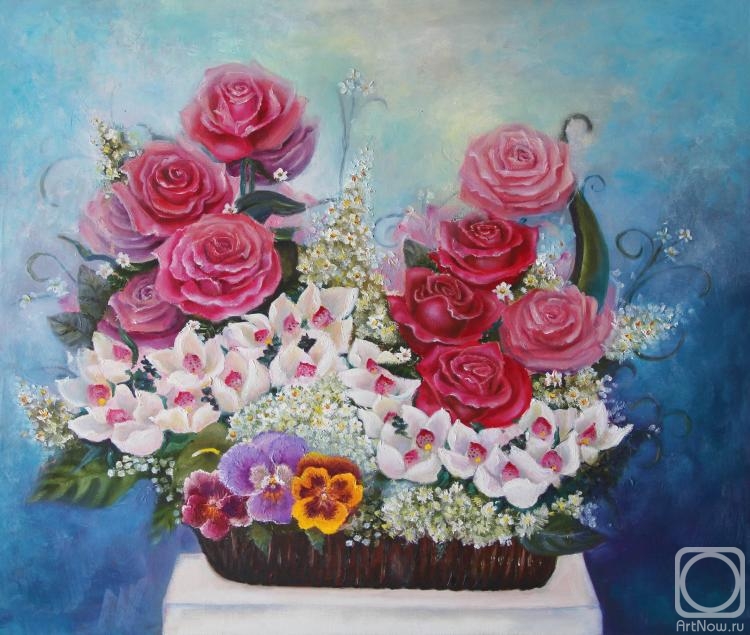 Kropacheva Elena. Composition of roses "Scarlet sails"