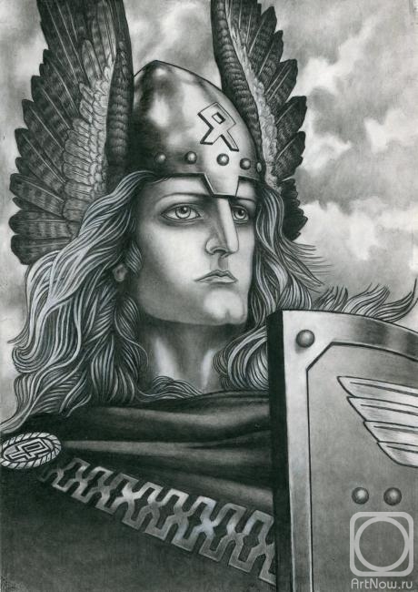 Hrapinskiy Vladimir. Scandinavian warrior. Konstantin Vasiliev (free copy)