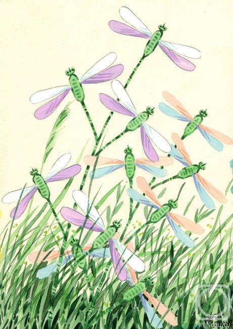 Цветы на поляне» картина Семеренко Владимира (бумага, акварель) — купить на  ArtNow.ru