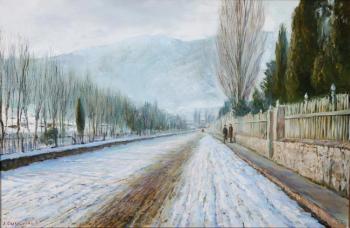 Yalta. Winter. Pushkinskaya street, the end of the 19th century. Sviatoshenko Andrei