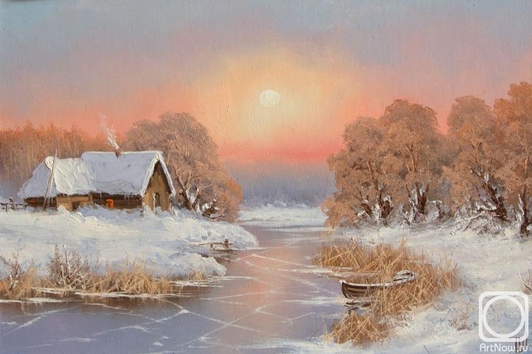 Lyamin Nikolay. Winter sketch. Night