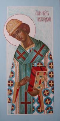 Kutkovoy Victor Semenovich. Saint Nikita of Novgorod. Icon from the Deisis Rank