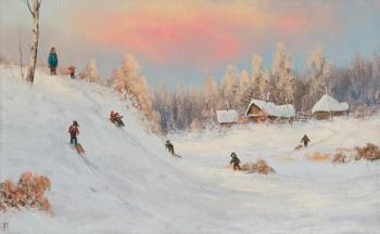 Winter slide. Lyamin Nikolay