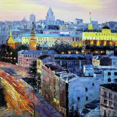 Moscow windows the ever-burning light N2 (Series Landscapes of Moscow). Vevers Christina