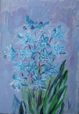 Blue flowers of spring. Sechko Xenia