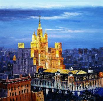 View of the high-rise on the Baprikadnaya (Series "Landscapes of Moscow"). Vevers Christina
