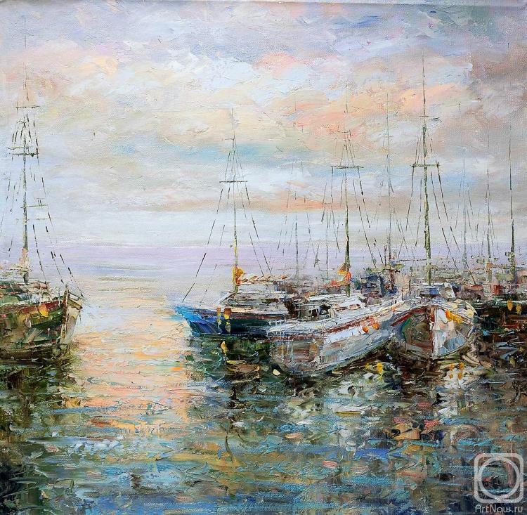 Vevers Christina. Boats in the morning Bay N2