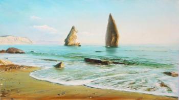 Sevastopol , Cape Fiolent, rocks Orest and Pilate. Sviatoshenko Andrei