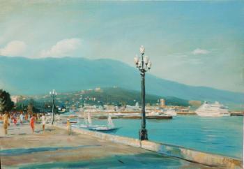 Yalta embankment in the evening. Sviatoshenko Andrei
