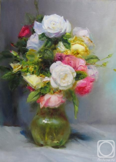 Fedorova Irina. Roses in a vase