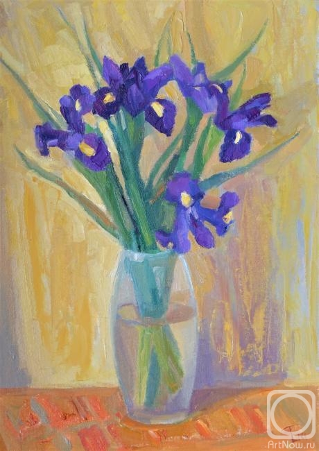 Bitsenti Olga. Irises. Spring has come