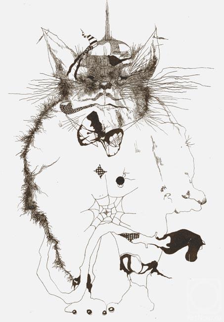 Кот бегемот рисунок карандашом