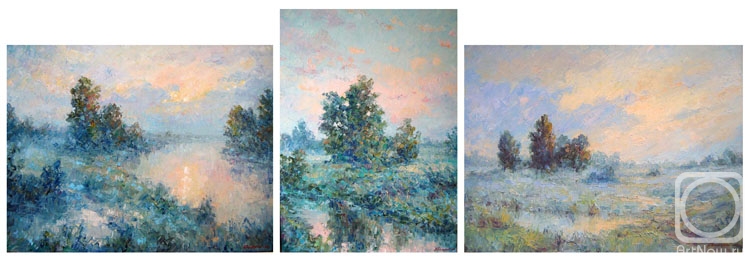 Gaiderov Michail. Evenings and Sunrises of Russia (triptych)