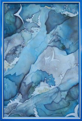 Blue sea, white foam. Ripa Elena