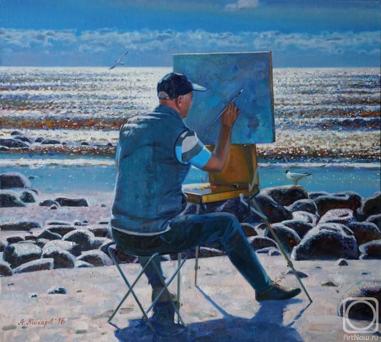 Makarov Anton. Plein air on the Gulf of Finland