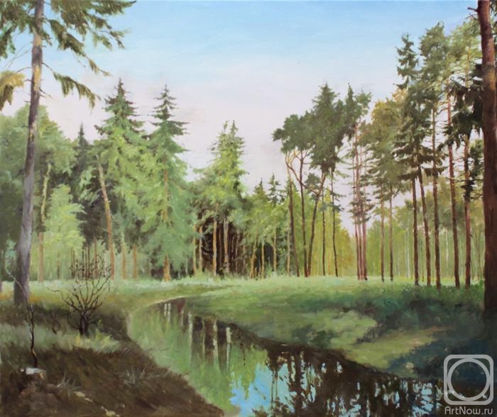 Tafel Zinovy. Stream in the forest