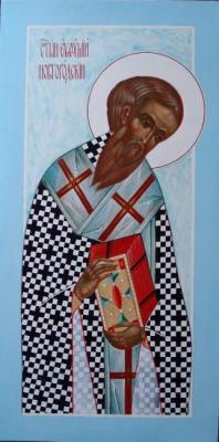 Kutkovoy Victor Semenovich. Saint Euthymius of Novgorod. Icon from the Deisis Rank