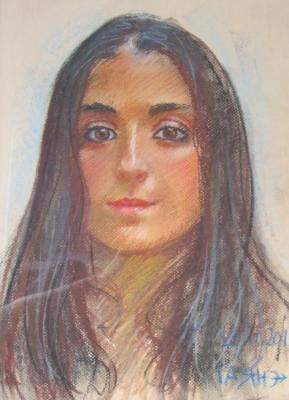 The daughter of a Spanish artist, from nature. Dobrovolskaya Gayane