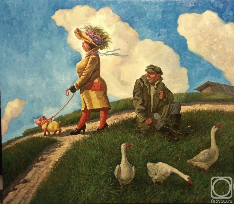 Merenkov Sergei. Geese with geese, and woman with woman