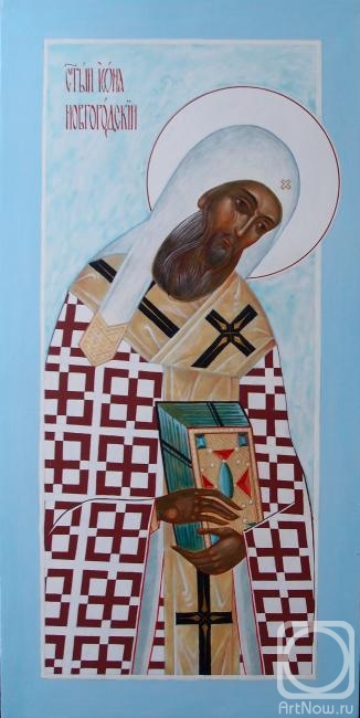 Kutkovoy Victor. Saint Jonah of Novgorod. Icon from the Deisis Rank