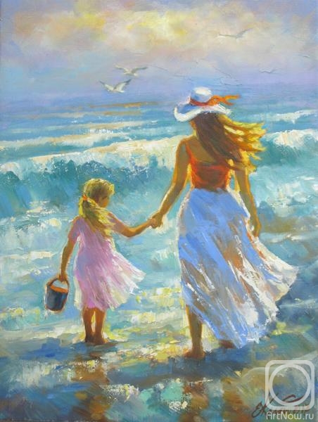 Kalashnikova Elena. On a walk with my mom