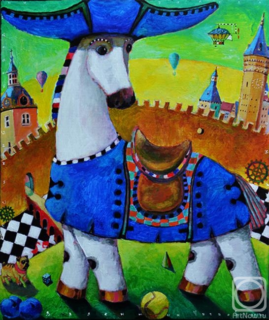 Chugaev Valentin. Blue feast of the white horse