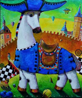 Blue feast of the white horse. Chugaev Valentin
