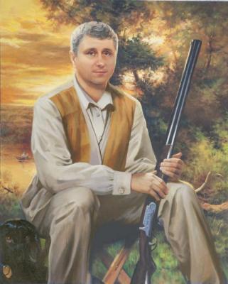 Portrait 71 (Portrait With A Gun). Mescheriakov Pavel
