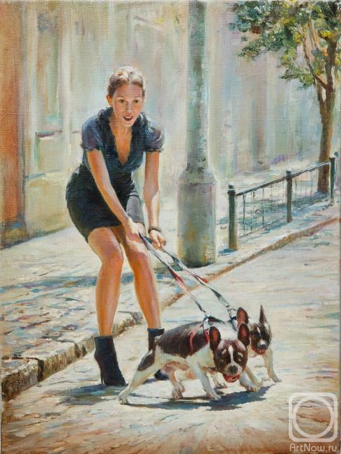 Sviatoshenko Andrei. The lady with the dogs