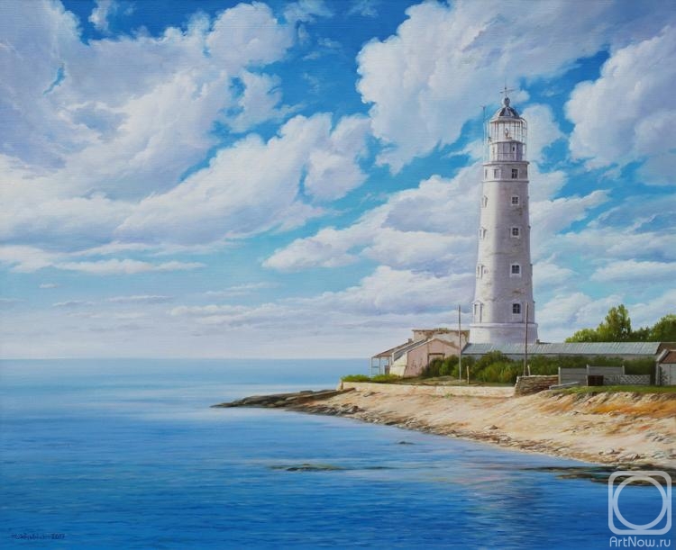 Zhaldak Edward. Landscape with lighthouse