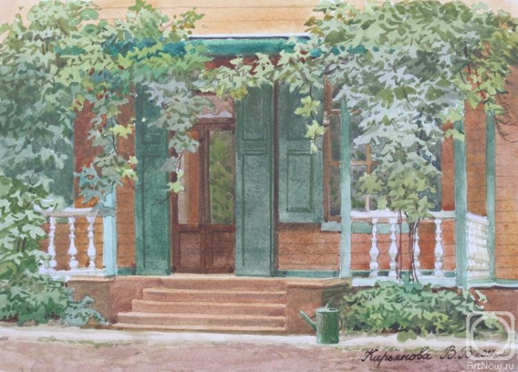 Kiryanova Victoria. Porch of the estate of L.N.Tolstoy