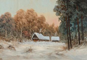 Winter at the edge of the forest. Lyamin Nikolay