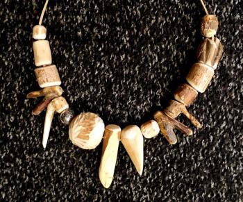 Necklace "Wild Unicorn" in the style of eco-boho