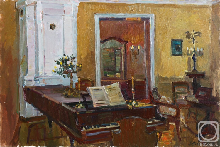 Zhukova Juliya. Interior with piano