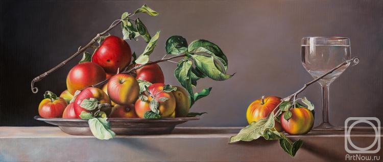 Elokhin Pavel. Bowl of wild apples