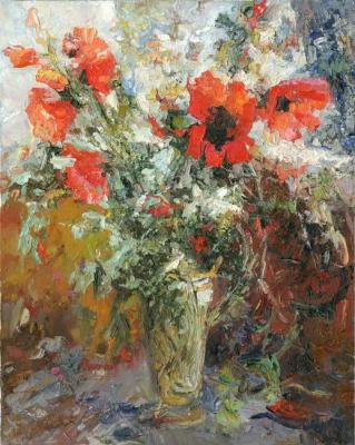 A Copy of Tuman Jamabaev's Poppies in Light