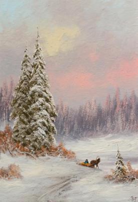 Winter, horse. Lyamin Nikolay