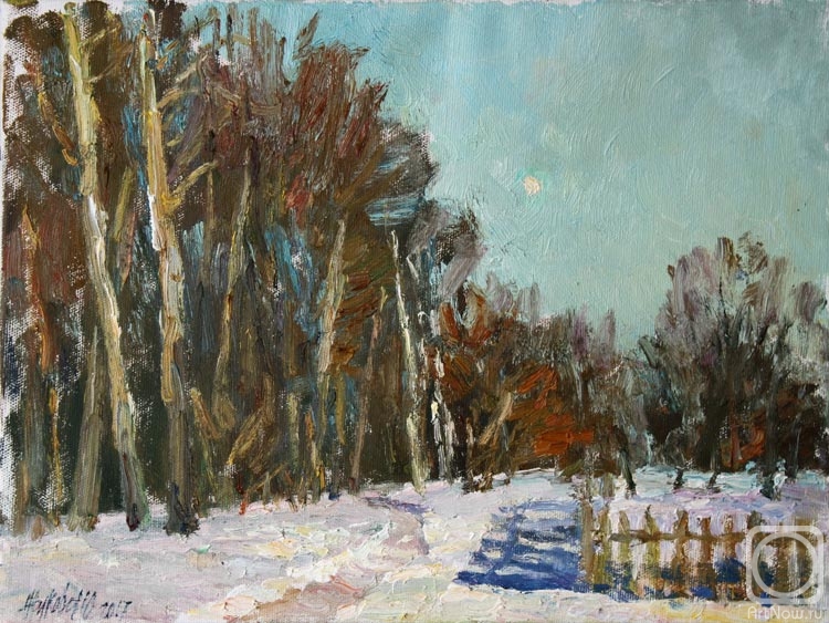 Zhukova Juliya. Winter etude in trigorskoye