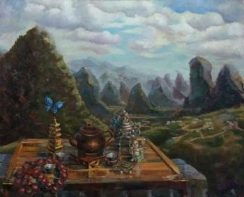 Tea in Yangshuo (). Silaeva Nina