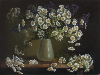 Chamomile time.Diptych
